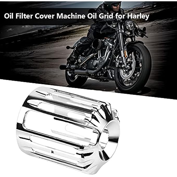 rayihni Motorcycle Oil Filter Cover CNC Aluminum Alloy Universal Fit for All with Chrome Finish Reusable for Multiple Oil Changes - Image 5