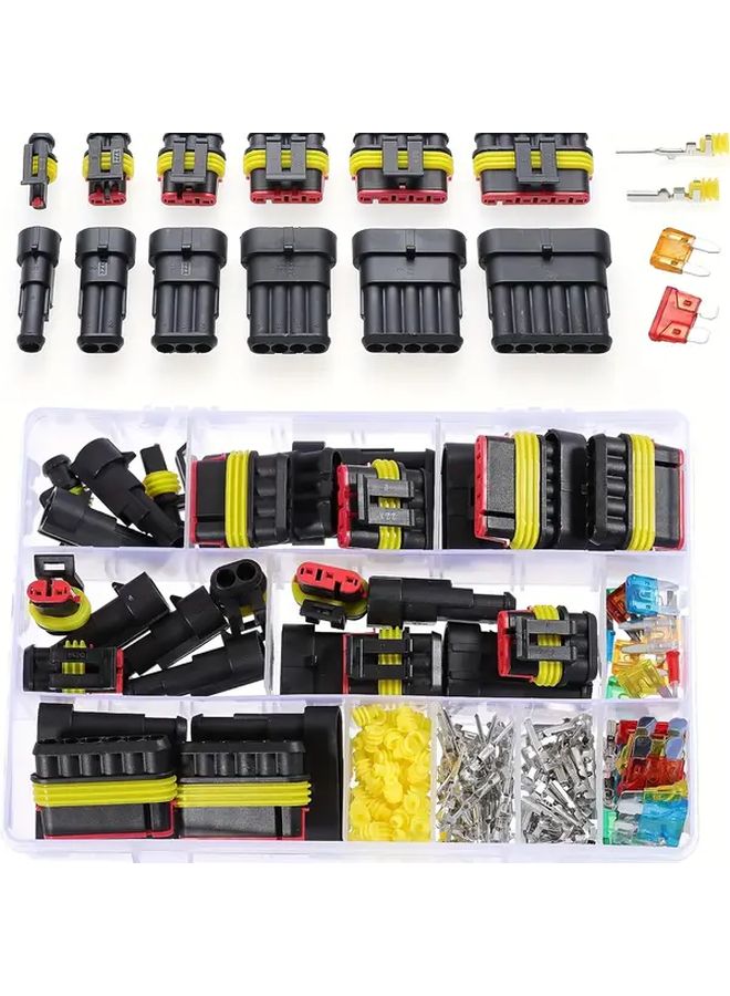 SN 48B 240PCS Automotive Wire Connector Kit With Ratchet Crimping Tool Set - Image 3