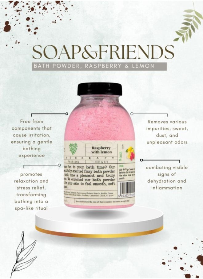 Soap&Friends Soap&Friends Fizzy Raspberry with Lemon Bath Powder 200 g  - Image 3