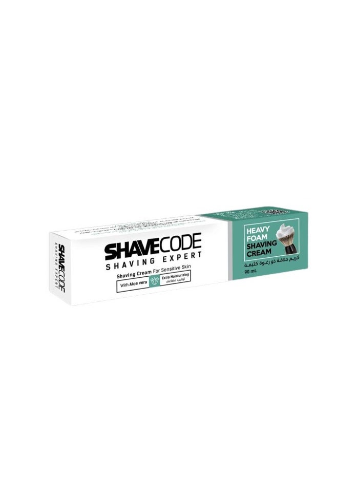 Shave Code Shaving Cream for sensitive skin with aloe vera 90ml 