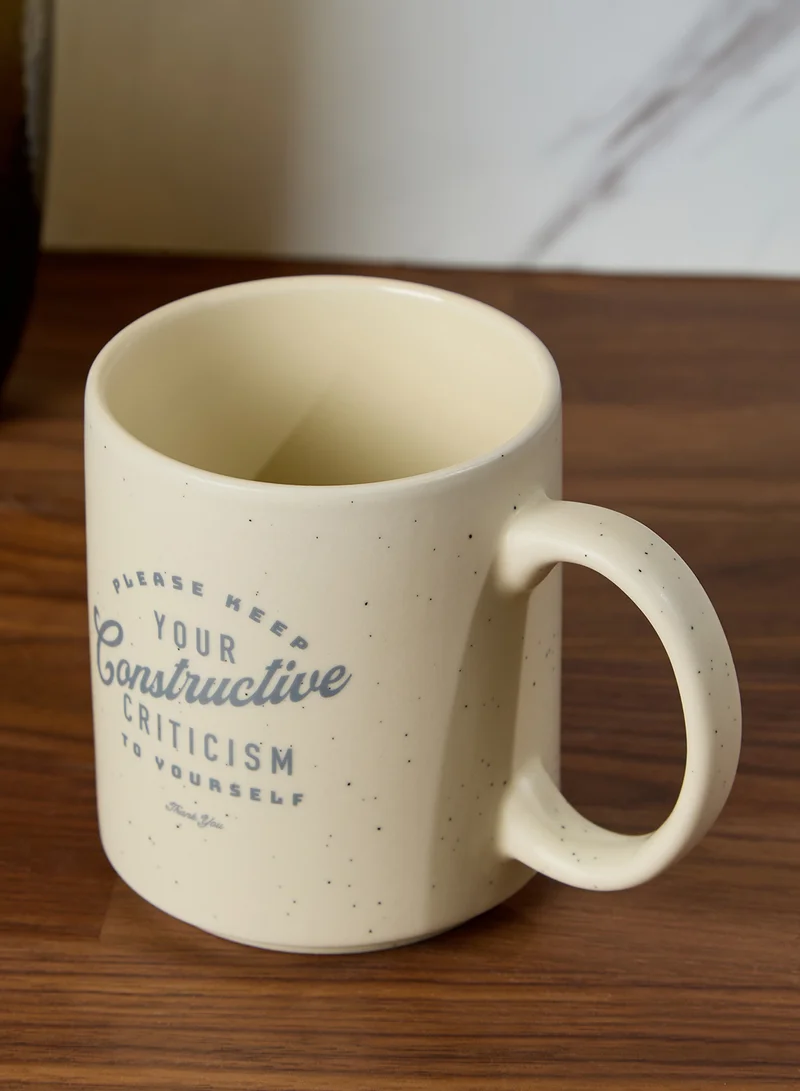 Typo Space Daily Mug Constructive Criticism