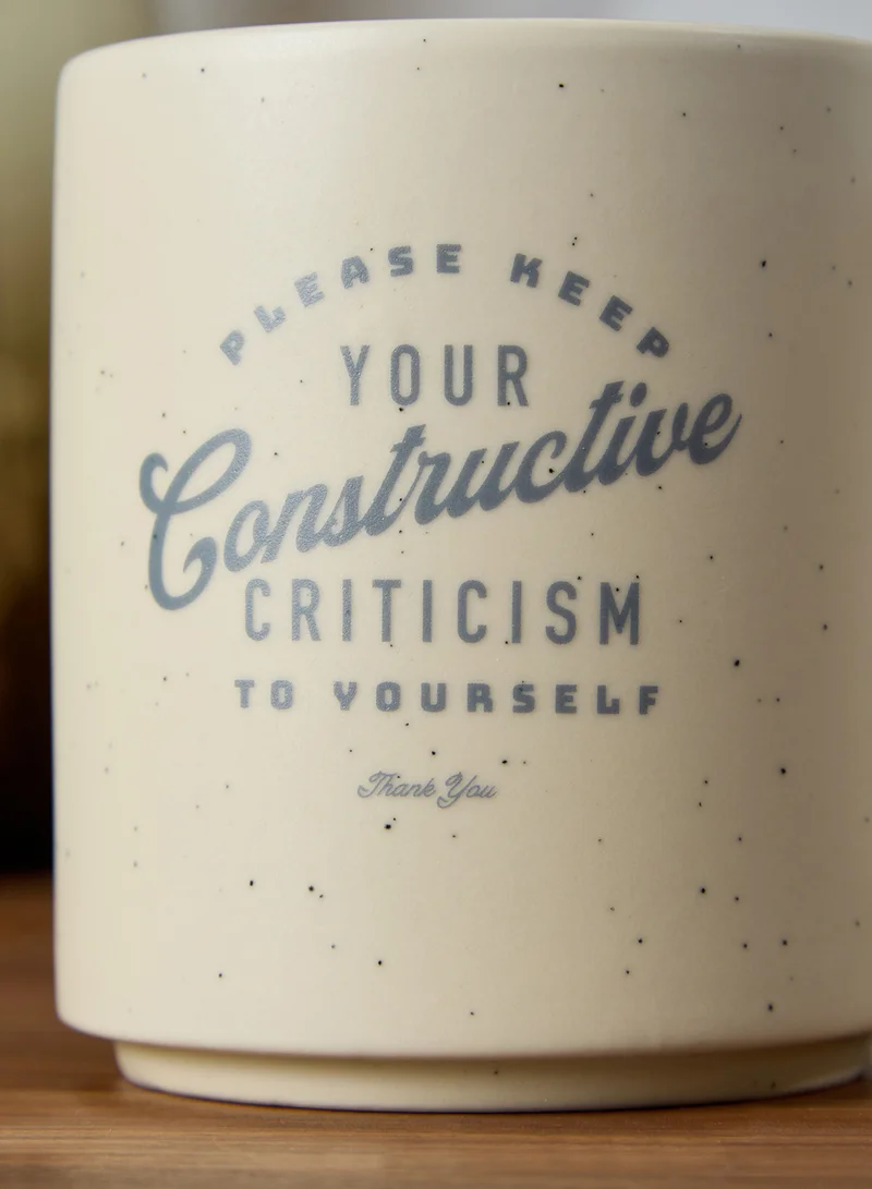 Typo Space Daily Mug Constructive Criticism