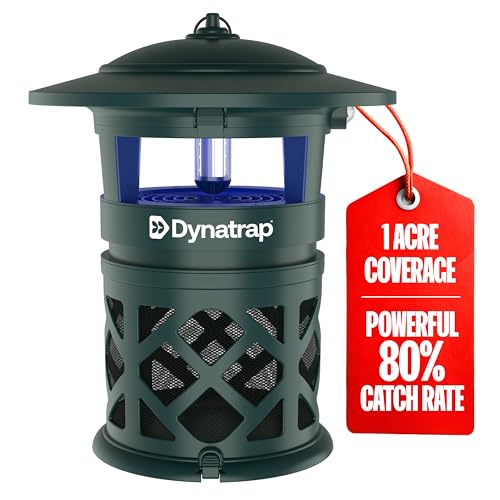 DynaTrap DT2030-GRSR Fly Traps Outdoor - Mosquito & Flying Insect Killer for 1 Acre – Kills Flies, Gnats, Wasps - Bug Zapper Alternative - Green - Image 1