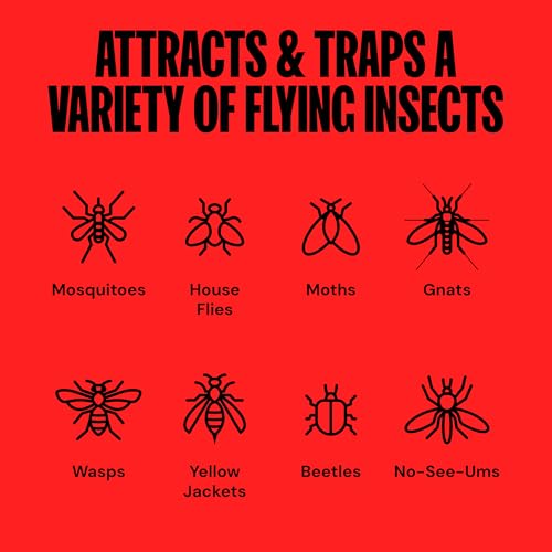 DynaTrap DT2030-GRSR Fly Traps Outdoor - Mosquito & Flying Insect Killer for 1 Acre – Kills Flies, Gnats, Wasps - Bug Zapper Alternative - Green - Image 4