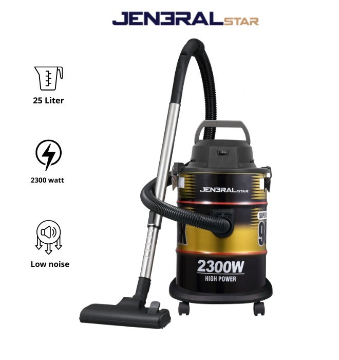 جنرال ستار مكنسة برميل جنرال ستار 25 لتر 2300 واط لتنظيف قوي وفعال - JENV-2350 - Image 1