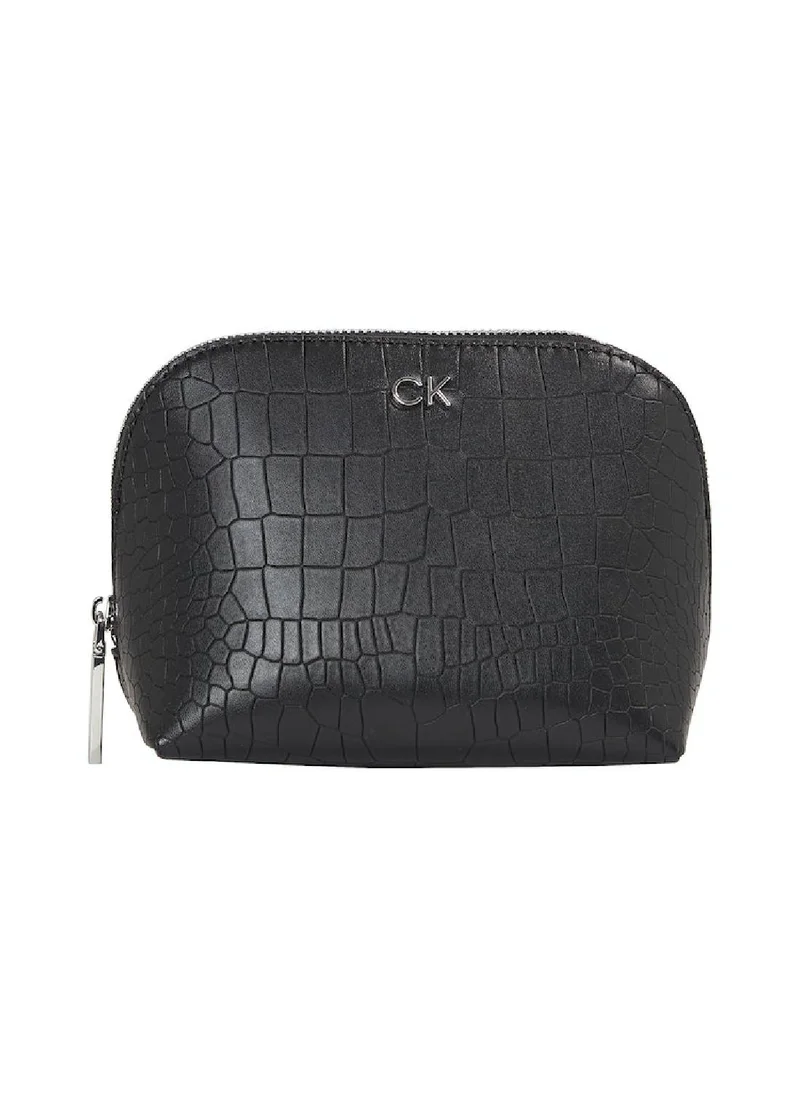 CALVIN KLEIN Women's CK Daily Cosmetic Pouch Washbag - Polyester, Black