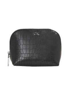 CALVIN KLEIN Women's CK Daily Cosmetic Pouch Washbag - Polyester, Black 