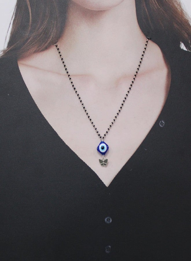 Heeva Creation Mangalsutra with Butterfly Pendant-Elegant & Feminine, Black Bead Chain, Modern & Traditional Fusion,Lightweight,Hypoallergenic, erfect for Weddings, Anniversaries & Special Occasions - Image 3