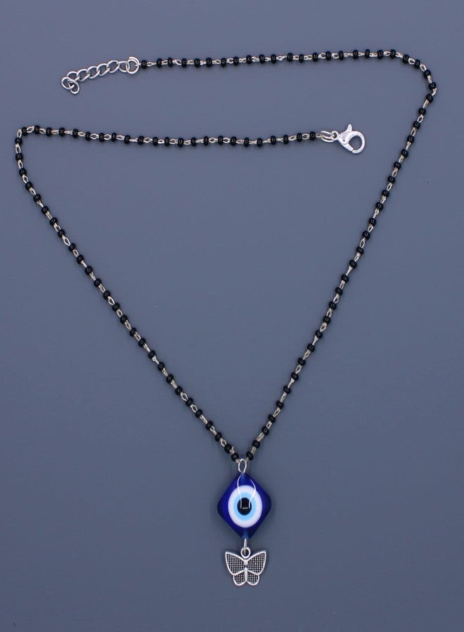 Heeva Creation Mangalsutra with Butterfly Pendant-Elegant & Feminine, Black Bead Chain, Modern & Traditional Fusion,Lightweight,Hypoallergenic, erfect for Weddings, Anniversaries & Special Occasions - Image 4