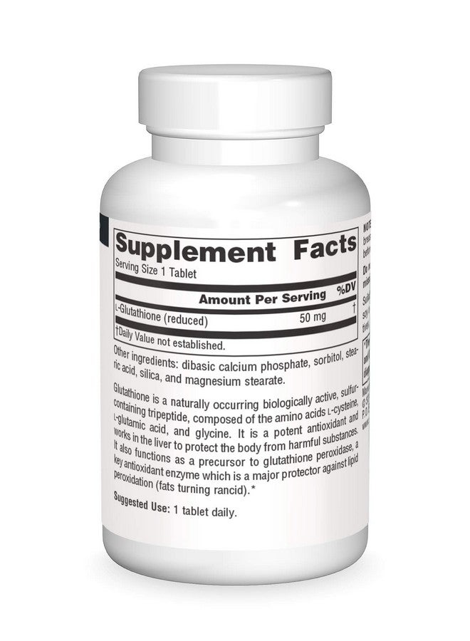 Source Naturals سورس ناتشورالز جلوتاثيون، مكمل لدعم الكبد، 50 ملغ - 30 قرص - Image 3