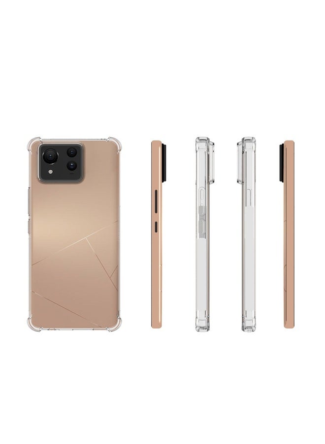 HuHa Case Cover For Asus Zenfone 11 Ultra Shockproof Non-slip Thickening TPU Phone Case(Transparent) - Image 2