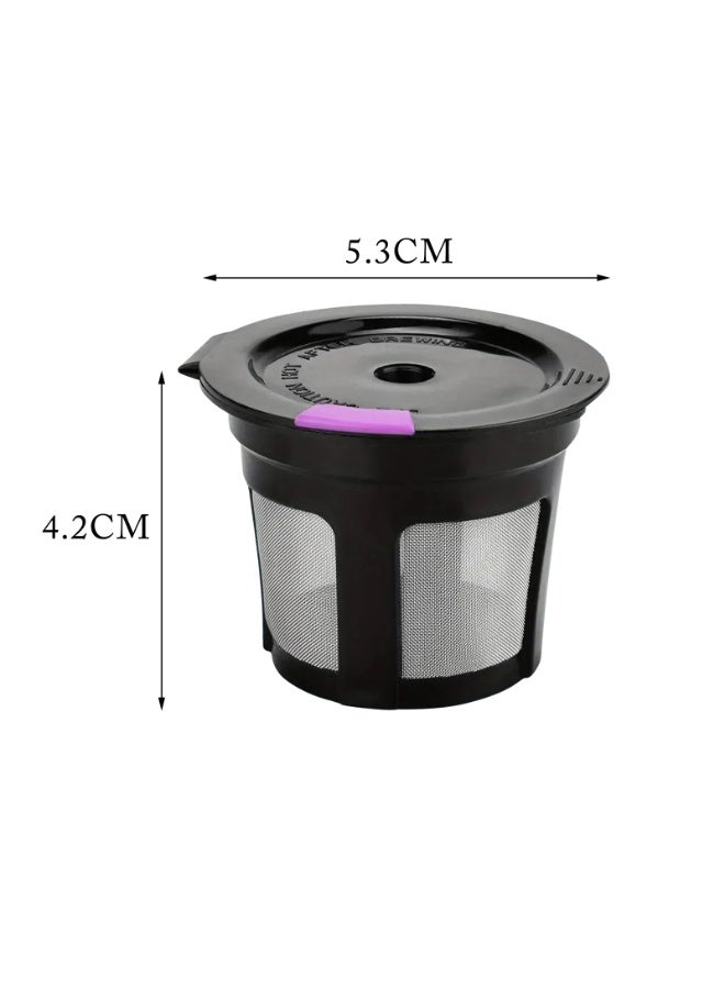 Reusable coffee filter cups K cups  coffee capsule plastic filters 3 with scoop brush - Image 2