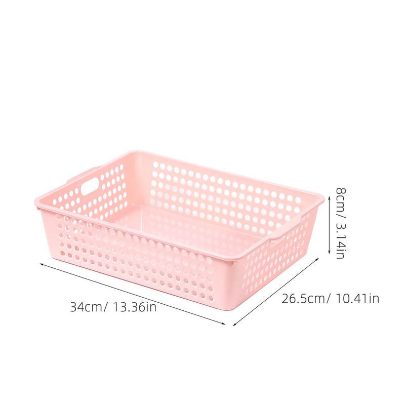 6 pcs Storage Basket Desktop File Storage Box Container Office Organizer ( Color) - Image 2