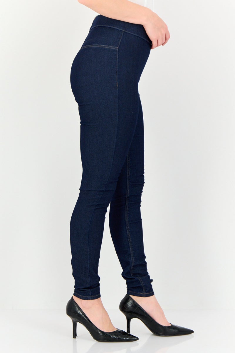 ONLY I Scenery By Vero Moda Women Skinny Fit Solid Stretchable Jeans, Blue - Image 2