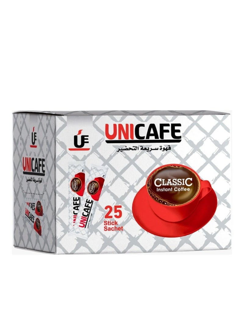 يوني كافيه يونى كافيه قهوة سريعة التحضير كلاسيك 25 كيس * 2 جرام - Image 1