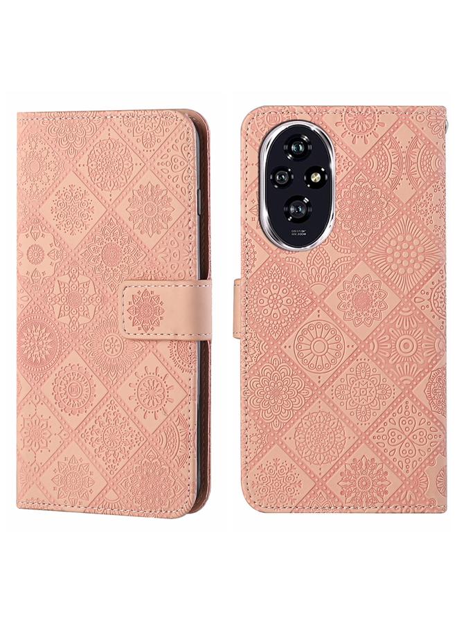 S-TOP Case For Honor 200 Pro Ethnic Style Embossed Pattern Leather Phone Case - Image 1