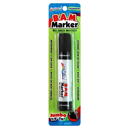 ArtSkills Chisel Edge Jumbo Permanent Marker, Black (PA-1447) - Image 1