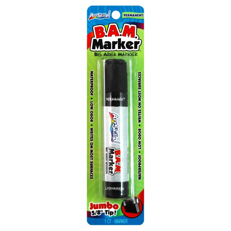 ArtSkills Chisel Edge Jumbo Permanent Marker, Black (PA-1447) - Image 4