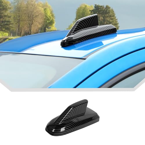 JeCar Carbon Fiber Shark Fin Antenna Cover Trim for 20192025 Chevrolet SilveradoSuburbanTahoeGMCYukonGMCSierraCadillac Escalade - Image 1