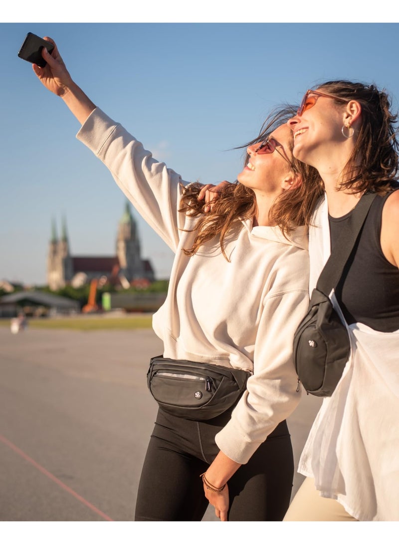 Fanny Pack Waist Pack: Fashion Waist Bag for Women Men Small Belt Bag Crossbody Belt Anti Theft Fanny Pack for Hiking Running Travel Walking - Image 2