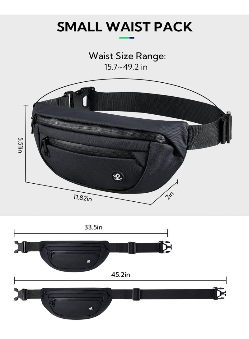 Fanny Pack Waist Pack: Fashion Waist Bag for Women Men Small Belt Bag Crossbody Belt Anti Theft Fanny Pack for Hiking Running Travel Walking - Image 5