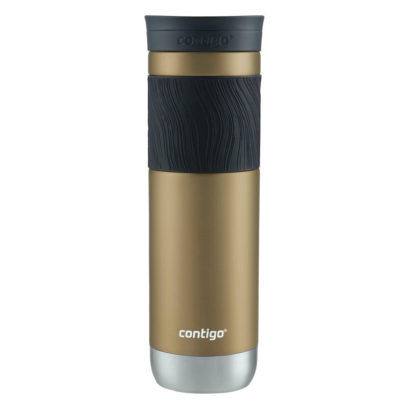 Contigo Contigo Byron VacuumInsulated Stainless Steel Travel Mug 24oz Chardonnay Color with LeakProof Lid Keeps Beverages Hot or Cold Perfect for Coffee Lovers Travelers Campers and Outdoor Activities