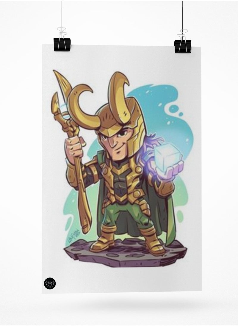 Reeman Design Poster printed with Loki design 