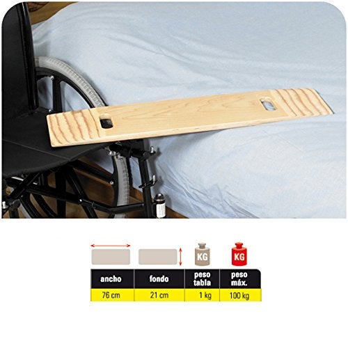 Homecraft Transfer Board with Handholes Seat Transfer Aid for Elderly Disabled and Handicapped Wheelchair users HighGloss Durable Plywood - Image 4