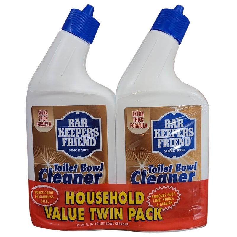 Bar Keepers Friend Toilet Bowl Cleaner 24oz Household Value Twin Pack - Image 1