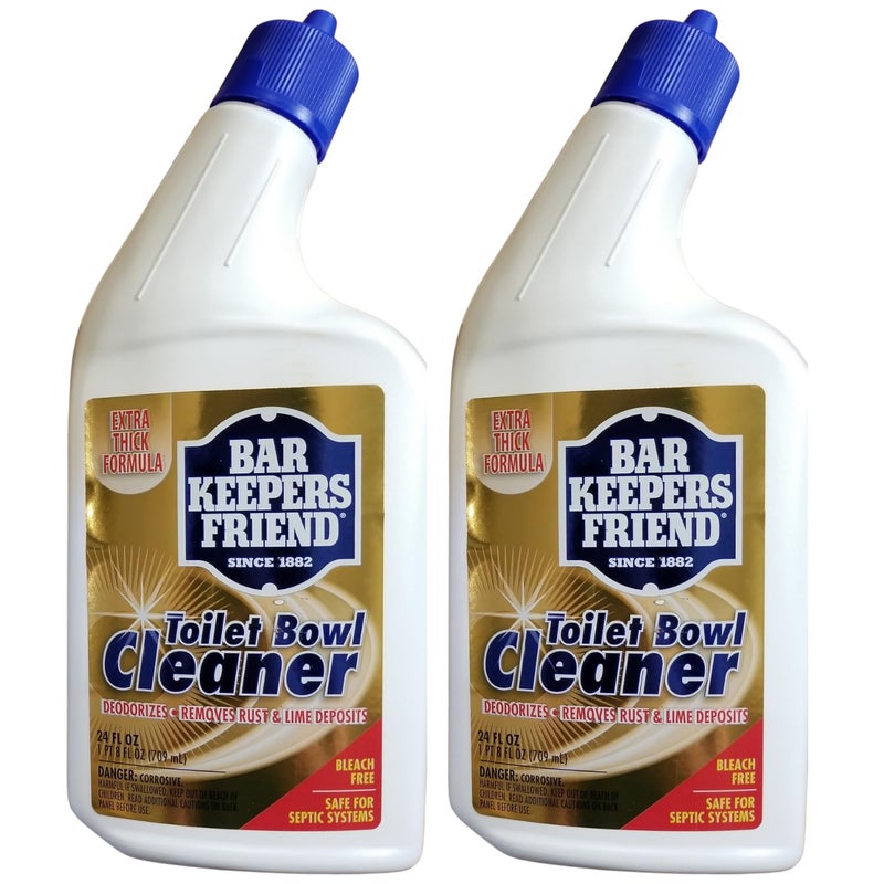 Bar Keepers Friend Toilet Bowl Cleaner 24oz Household Value Twin Pack - Image 3