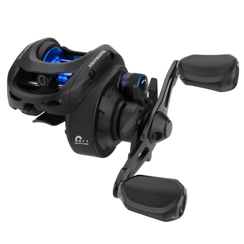 KastKing Centron Lite Baitcasting Fishing Reel, 7.1:1 Gear Ratio, Left Handed Reel, Black - Image 1