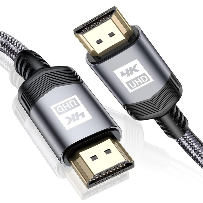 sweguard 4K HDMI Cable 0.5M - High Speed 18Gbps Nylon Braided HDMI 2.0 Cable - Image 1