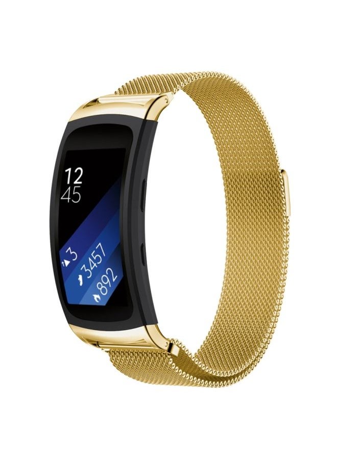Generic - Replacement Strap For Galaxy Gear Fit 2 & R360 Milanese Watch Band Golden - Image 1