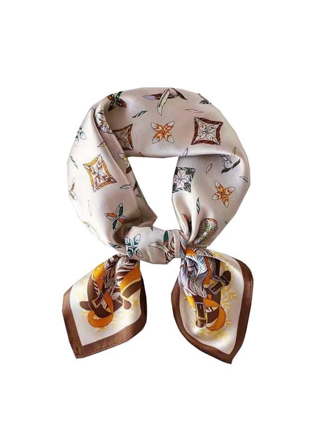Hexchasty Head Hair Scarf Satin Silk Feeling Scarves for Women Lightweight Fashion Bag Purse Scarf for Handbags Accessories, Color-b, M - Image 1