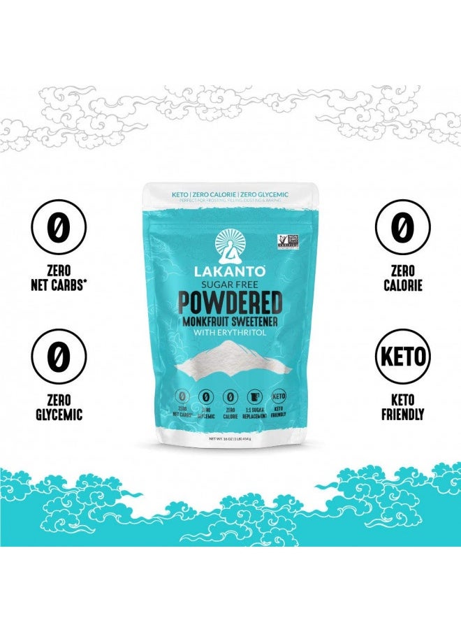 Lakanto Powdered Monk Fruit Sweetener With Erythritol - Powdered Sugar Substitute, Zero Calorie, Keto Diet Friendly, Zero Net Carbs, Baking, Extract, Sugar Replacement (Powdered - 1 Lb) - pzsku/ZF4AD83319272B006F9A6Z/45/_/1726645092/aba0a872-f96a-44a1-ab0f-8224dbd3940f