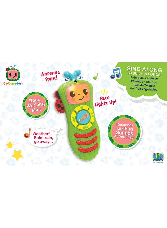 eKids Cocomelon Toy Remote Control for Toddlers, Musical Toy with Built-in Microphone and Nursery Rhymes for Children, for Fans of Cocomelon Toys and Gifts - Image 5
