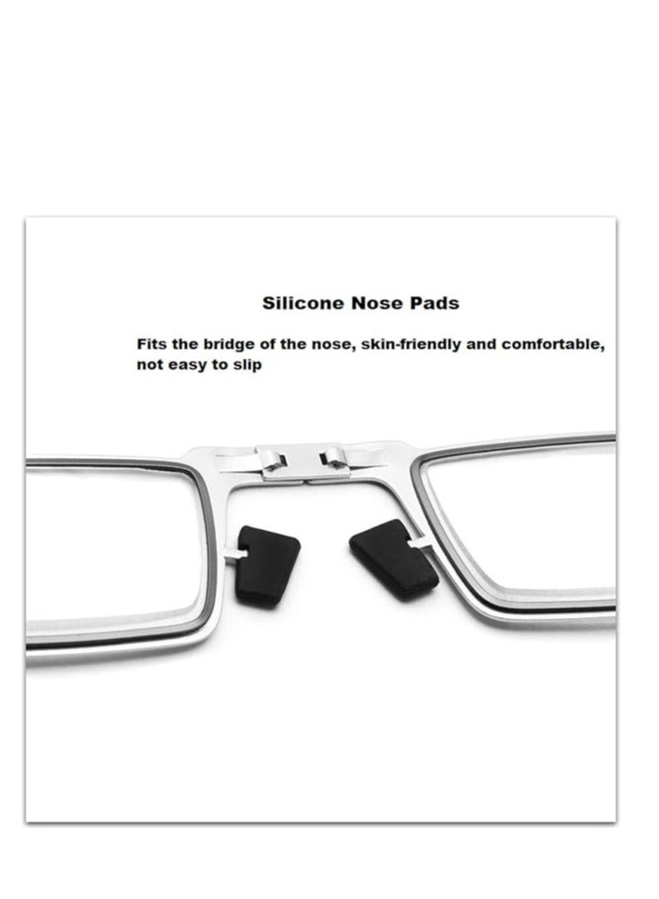 Unbreakable Evolved Folding Reading Glasses For Women Men Blue Light Blocking Anti UV Eyestrain Foldable Portable Compact Readers with Flat Hard Case Pocket Computer glasses Pack Of 2 - Image 4