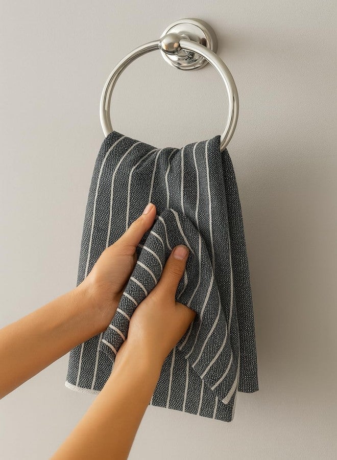 CRAZYWEAVES Hand and Lunch Towel Daily Use Kitchen Napkin Towel Face Towel (Pack of 4) 100% Pure Cotton Napkin for Kitchen Towel(18x24) - Image 5