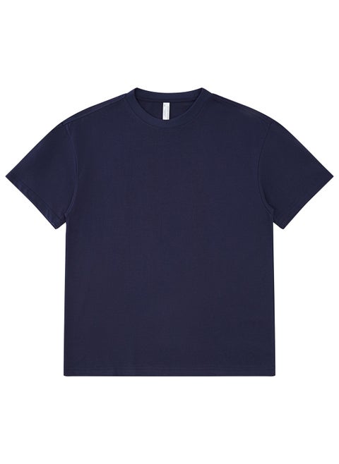 275g Heavyweight FOG Earth Tone Oversized Drop Shoulder Tee navy blue