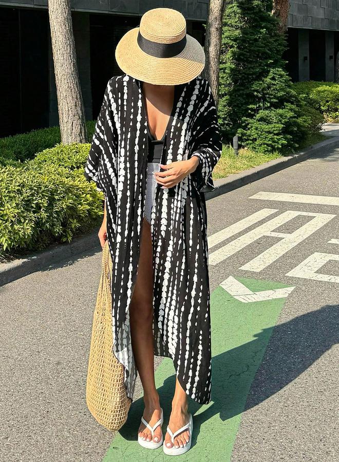 تايك تو غطاء شاطئي ميدي مخطط - Image 3