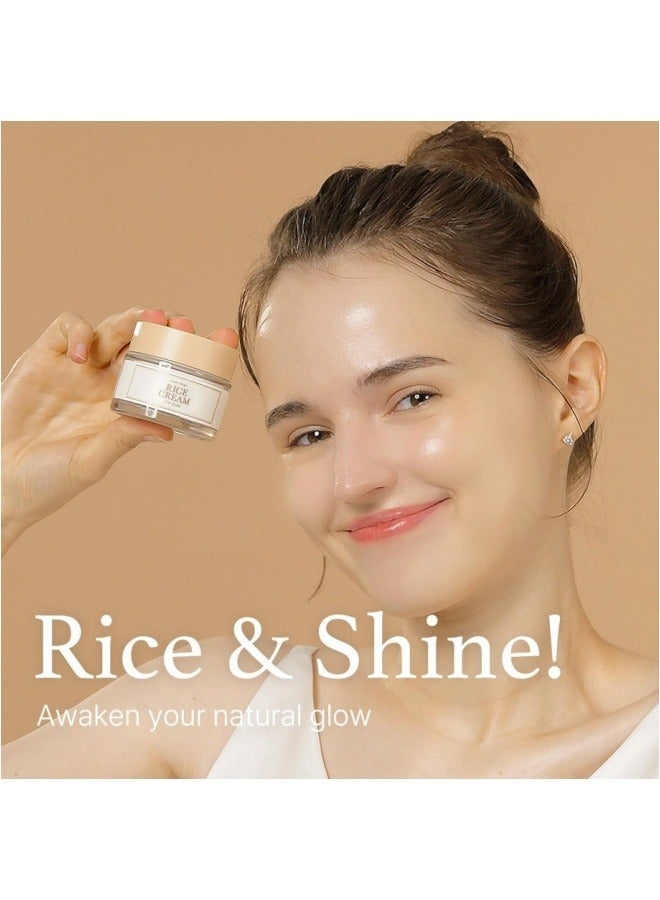 I'm from Rice Cream 41% Rice Bran Essence with Ceramide, Glowing Look, Improves Moisture Skin Barrier, Nourishes Deeply, Soothing to Even Out Skin Tone, K Beauty - Image 3