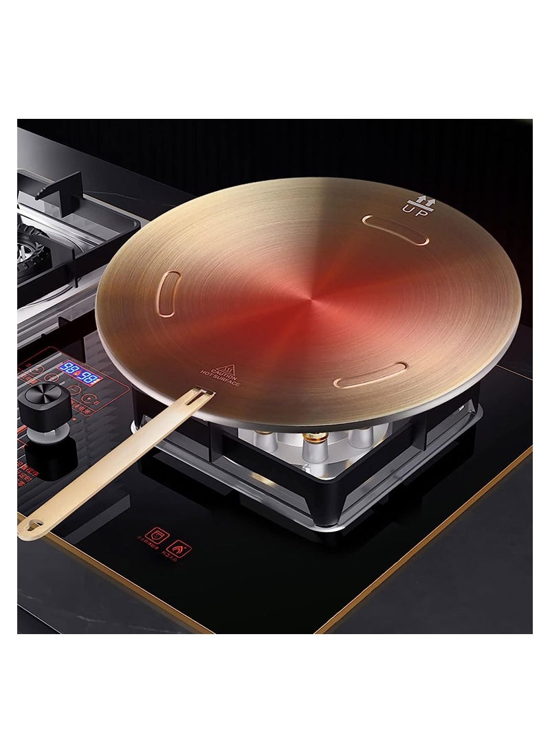 Y&D - Induction Cooktop Mat, Heat Conduction Plate for Gas Stove, Diffuser Cooking Adapter with Removable Handle Milk Coffee Cookware Cooking, 9.45 inch - Image 1