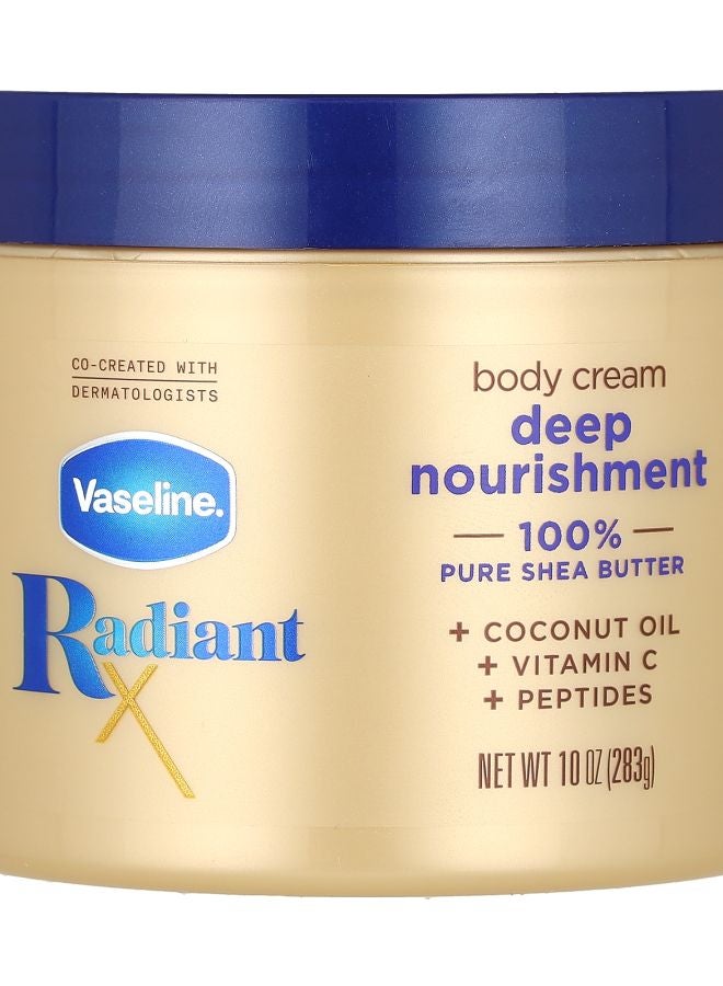 Vaseline RadiantX Deep Nourishment Body Cream 10 oz (283 g)