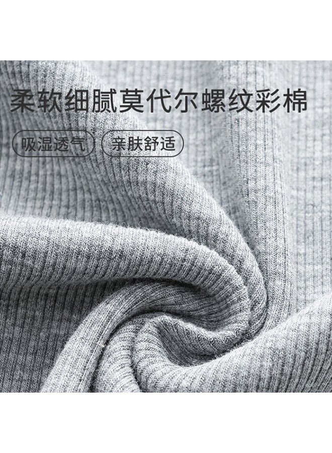 LANG SHA Langsha Men's Sleepwear Pullover Crew Neck Set Homewear Outerwear  New Style - Image 3