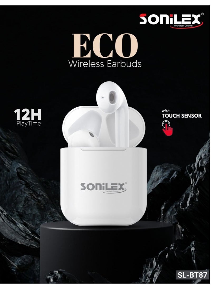 SOniLEX - SL-BT87 TWS Earbuds with Touch Sensor HiFi Sound and Heavy Bass - Image 1