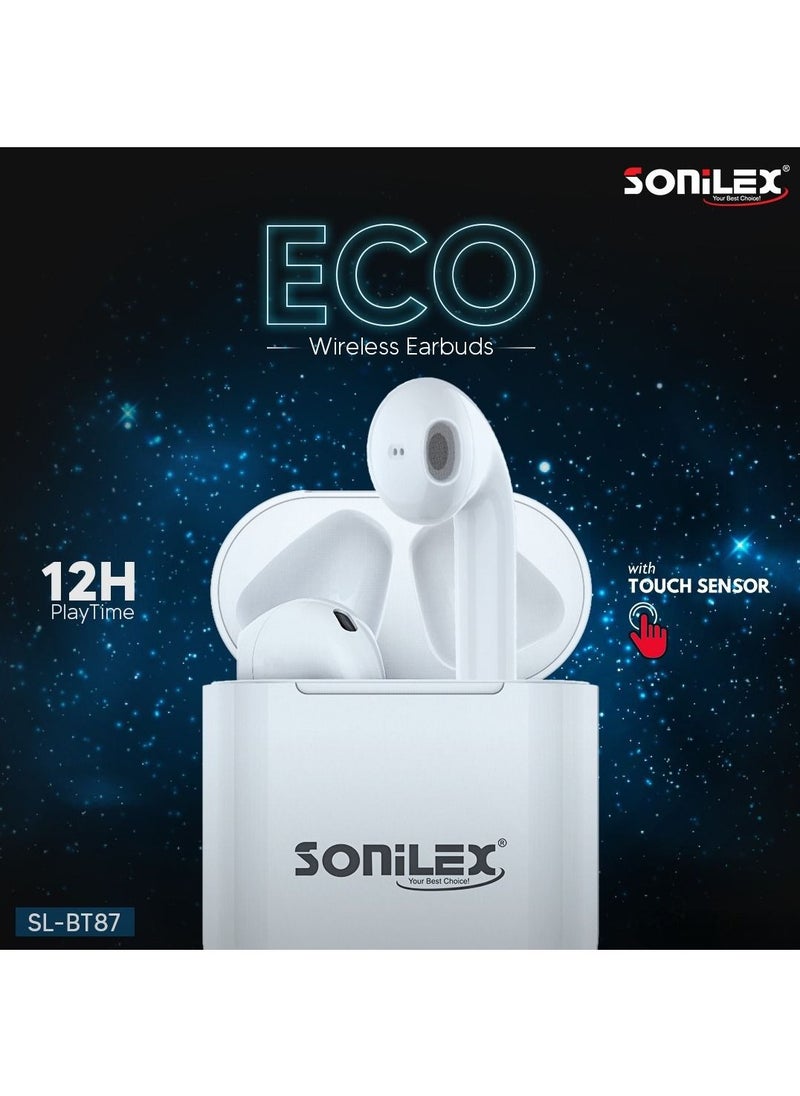 SOniLEX - SL-BT87 TWS Earbuds with Touch Sensor HiFi Sound and Heavy Bass - Image 1