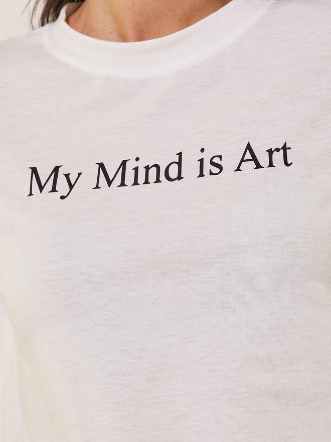 تايك تو تيشيرت بياقة دائرية وطبعة شعار - Image 3