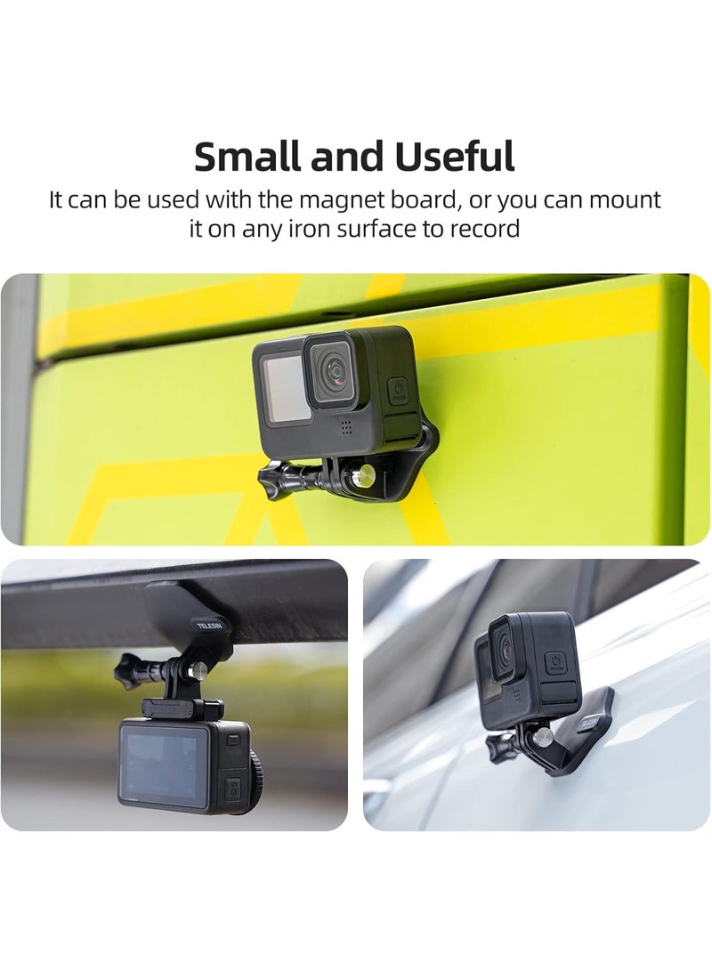 TELESIN Magnetic Chest Mount + Neck Strap + Phone Holder, 360° POV Invisible Selfie Necklace Lanyard Mounting Accessories Attach for GoPro Max Mini Hero 11 10 9 8 7 Insta360 DJI Action iPhone Android - Image 4
