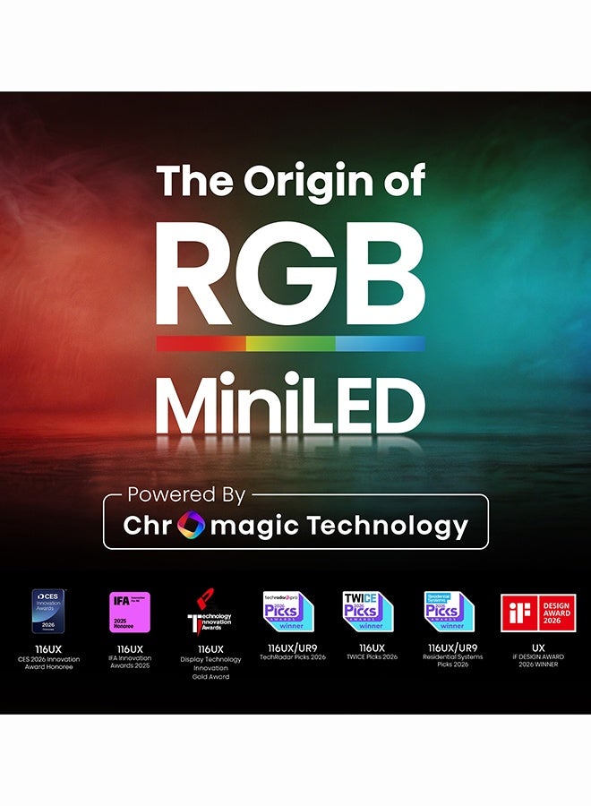 Hisense 75 Inch 4K RGB Mini LED Smart TV | VIDAA U9 | 120Hz | Frameless Design | 4.1.2 Dolby Atmos 90W | MT9655 Processor | 2025 | 2 Year Warranty | 75UR9S Black 75UR9S black - Image 5