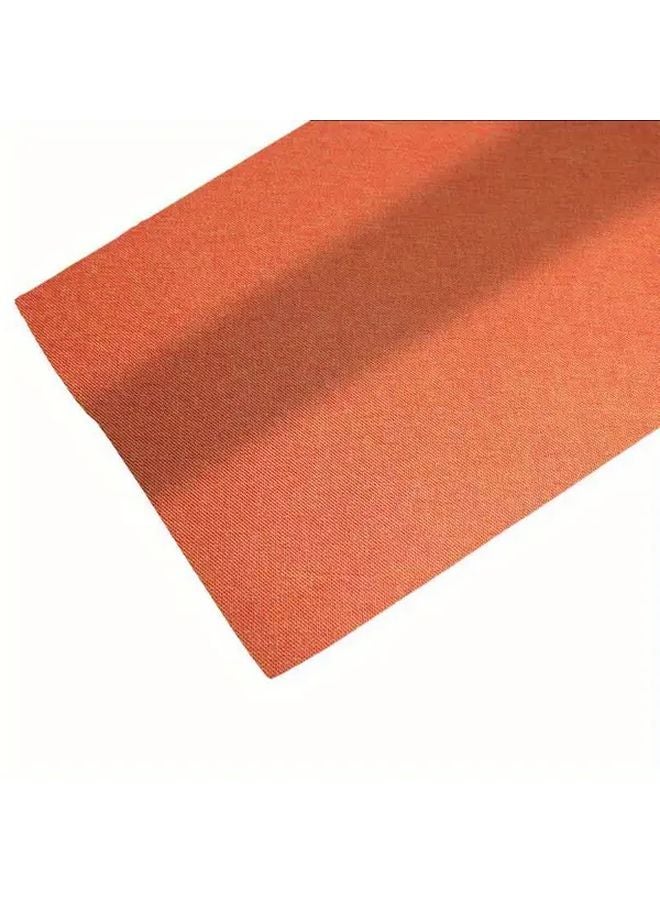 غلاف كتاب الكتان برتقالي حمضيات 7.87 بوصة غلاف واقي من القماش المتميز متين - Image 1
